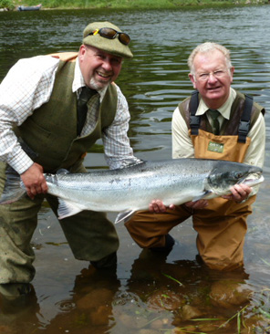 Salmon caught on the River Tay